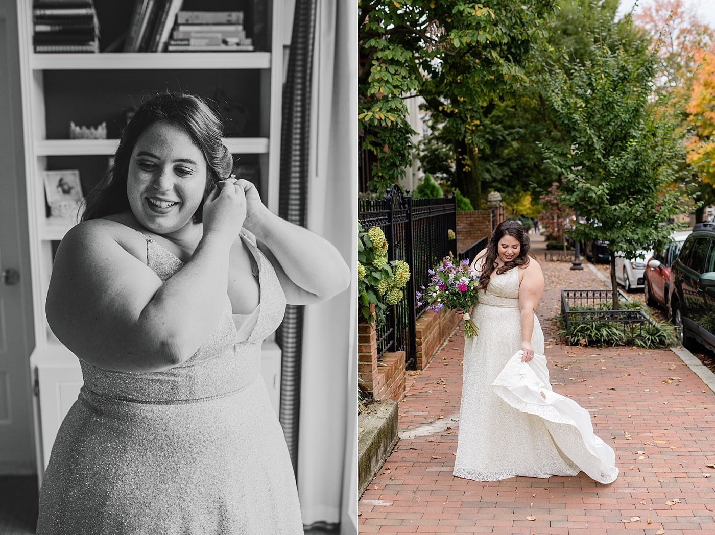 Happy bride on her wedding day