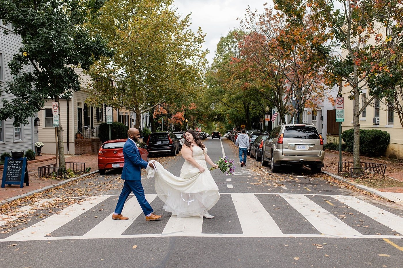Washington DC bride and groom portraits