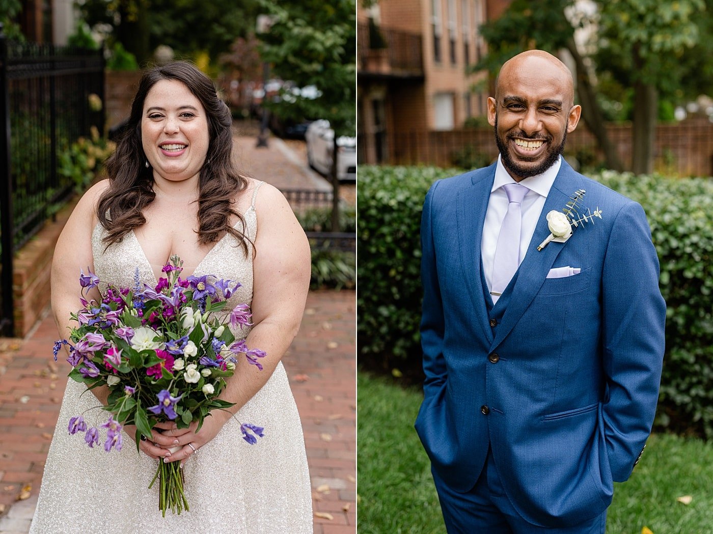 Washington DC bride and groom portraits