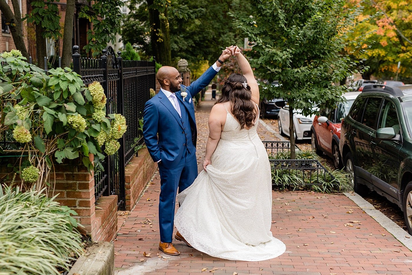 Washington DC bride and groom portraits