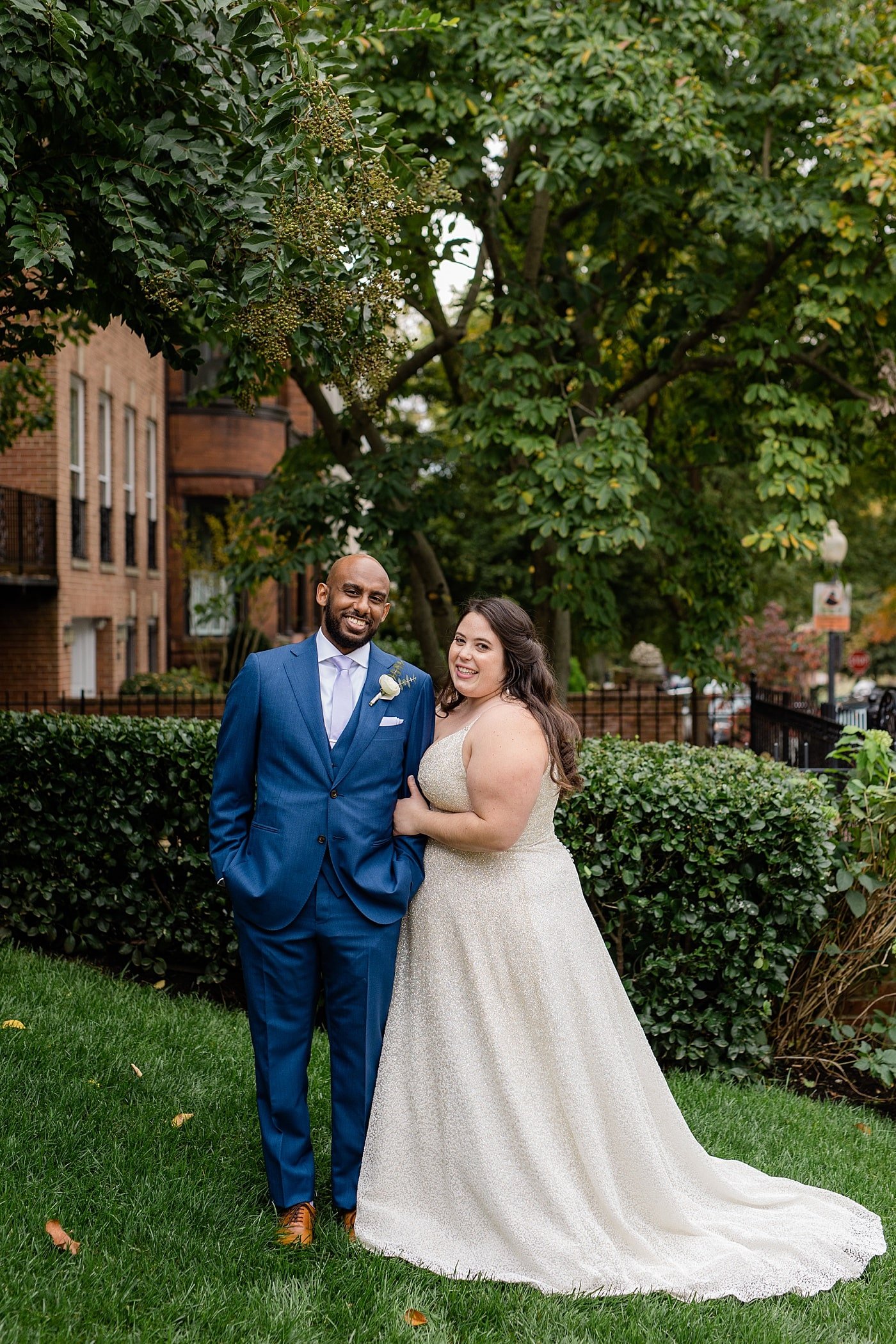 Washington DC bride and groom portraits