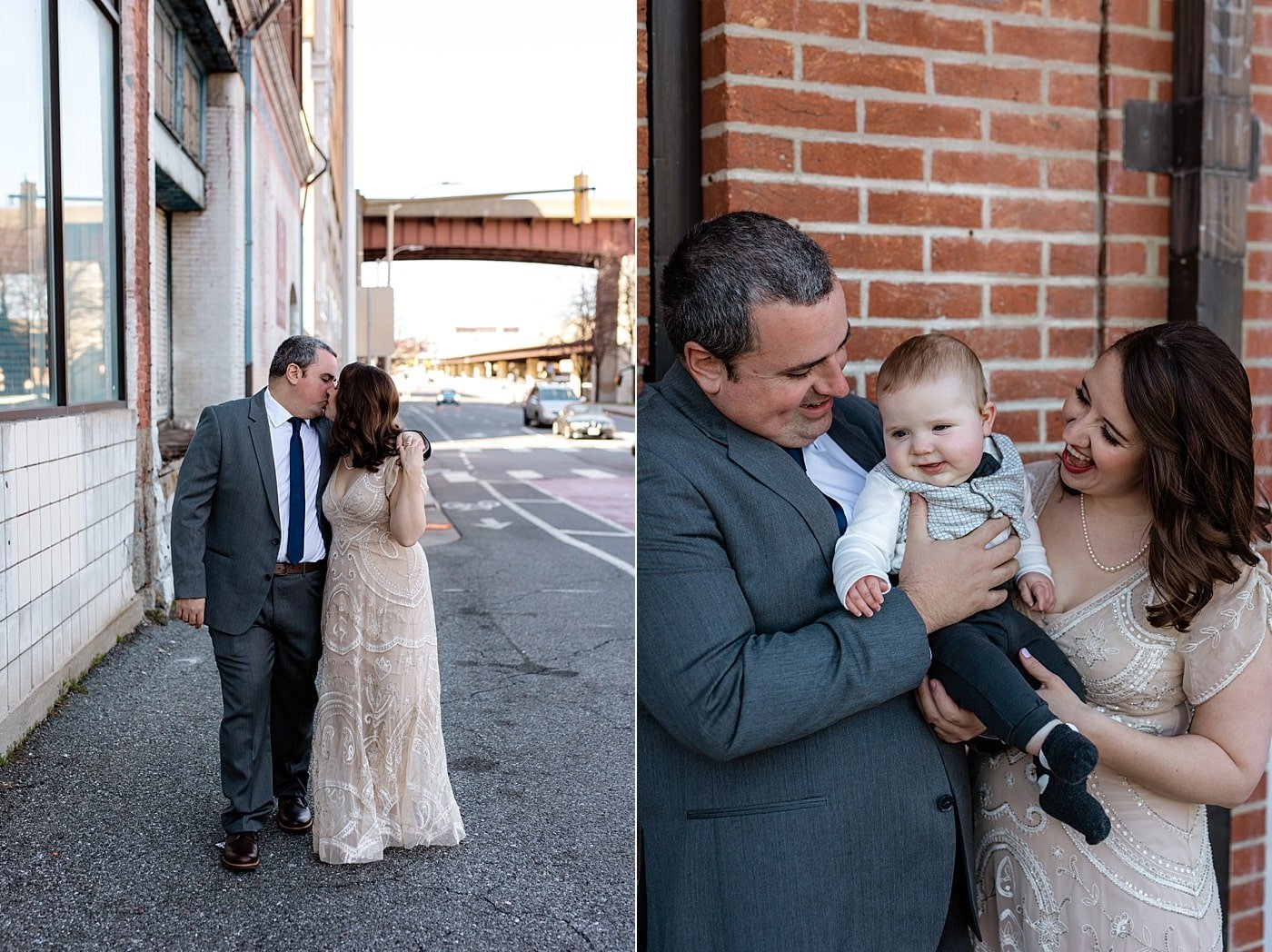 Industrial Baltimore, Md. bride and groom portraits