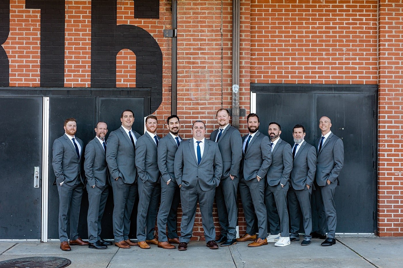 Fun groomsmen portraits in Baltimore, Maryland