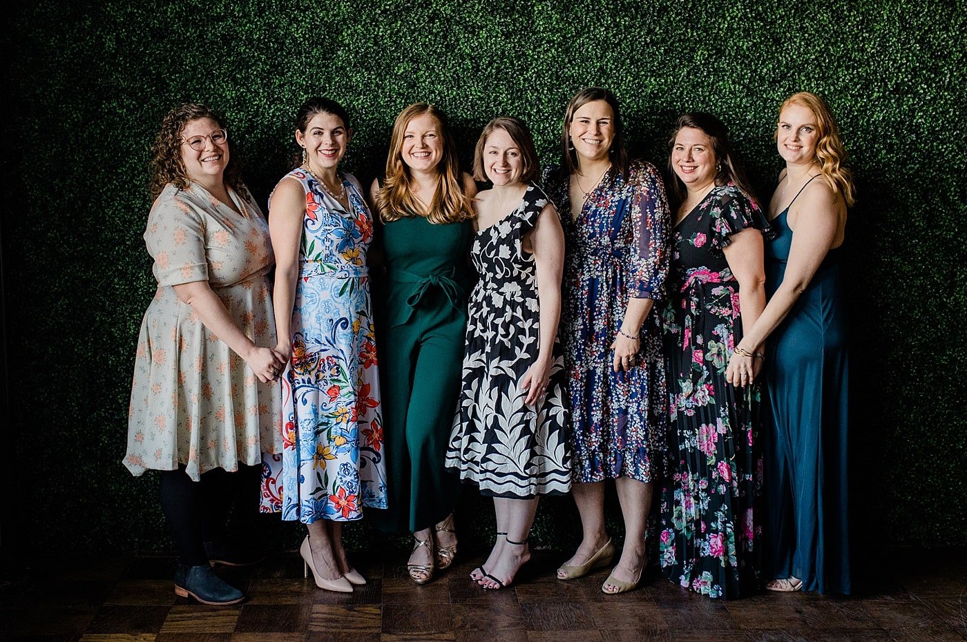 Wedding guests at a Baltimore, Maryland wedding