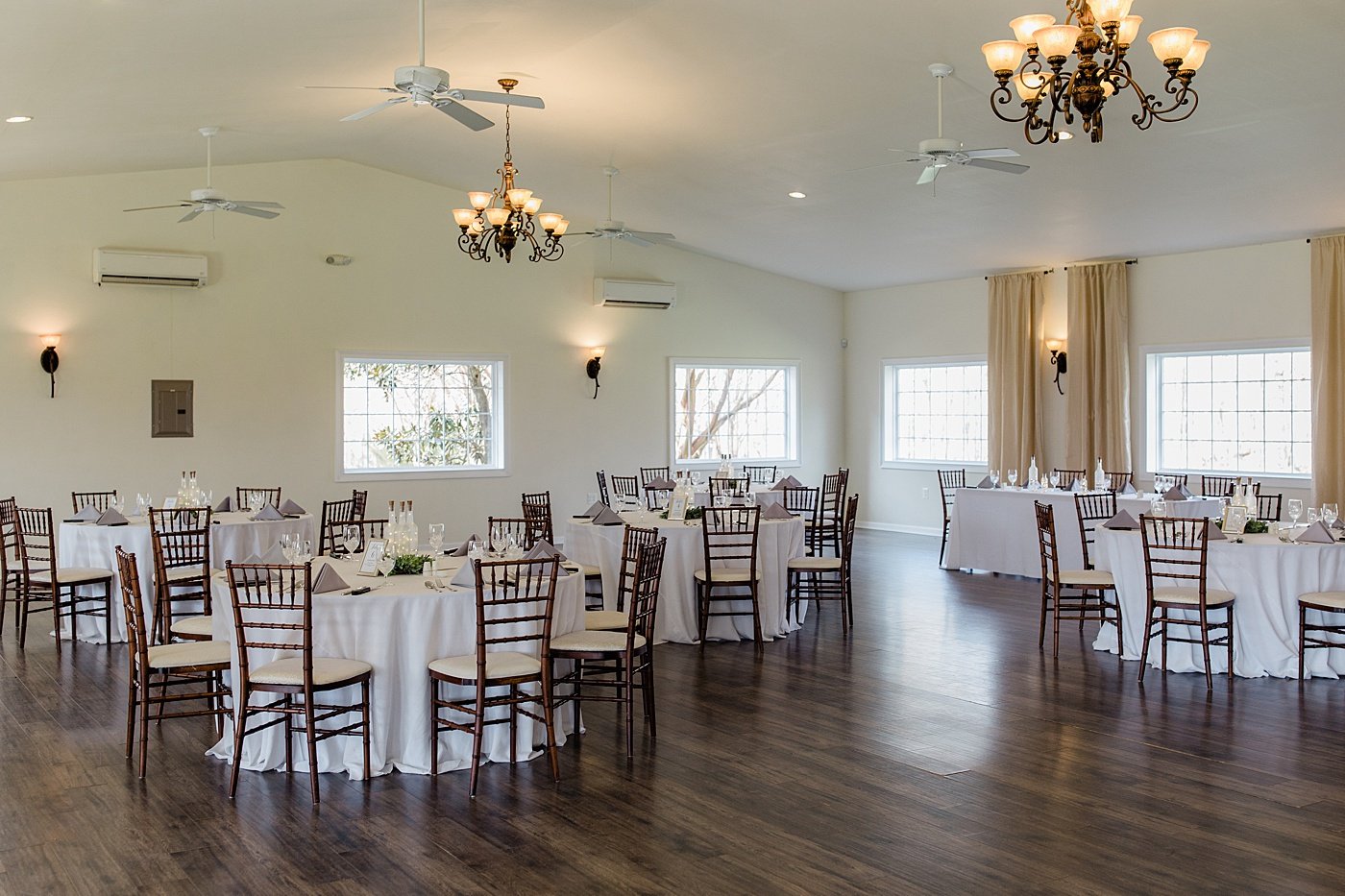 Virginia winery wedding reception details