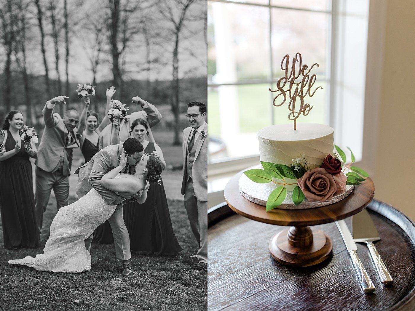 Virginia winery wedding reception details