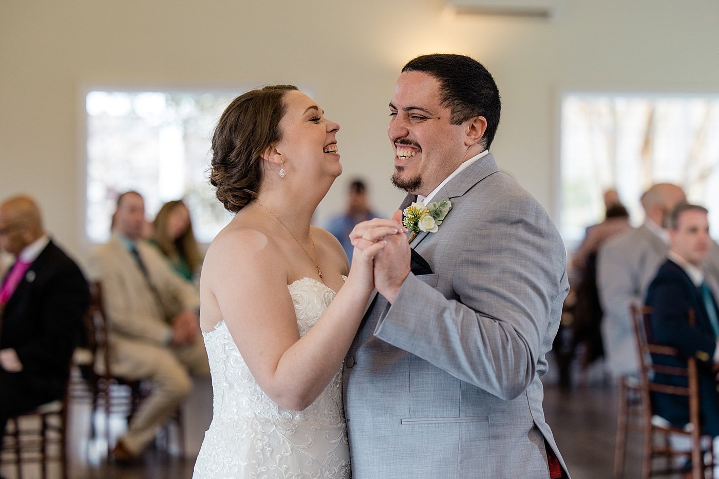 Virginia winery wedding reception dancing