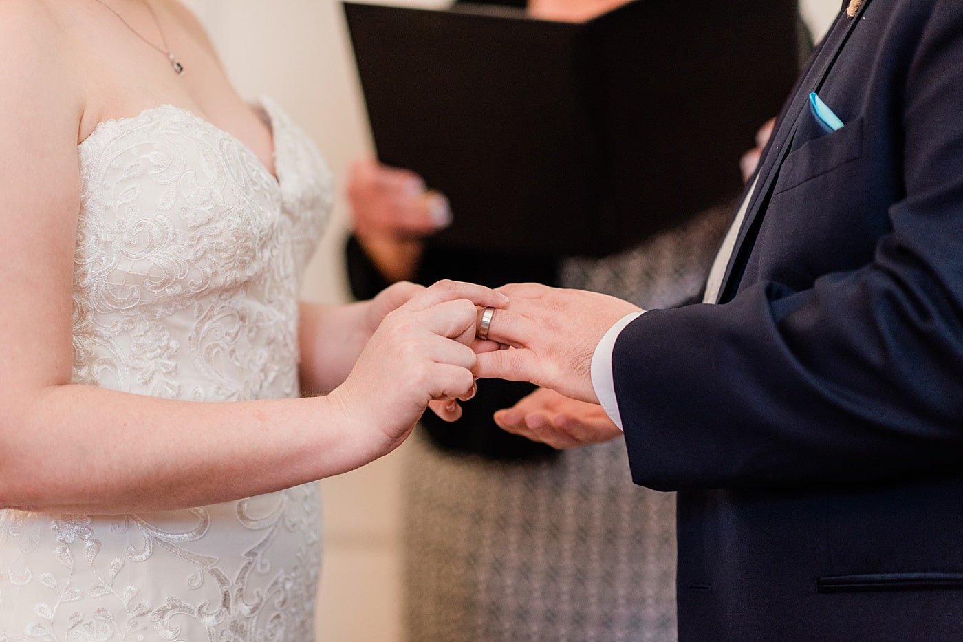 Micro wedding ceremony in Leesburg Virginia