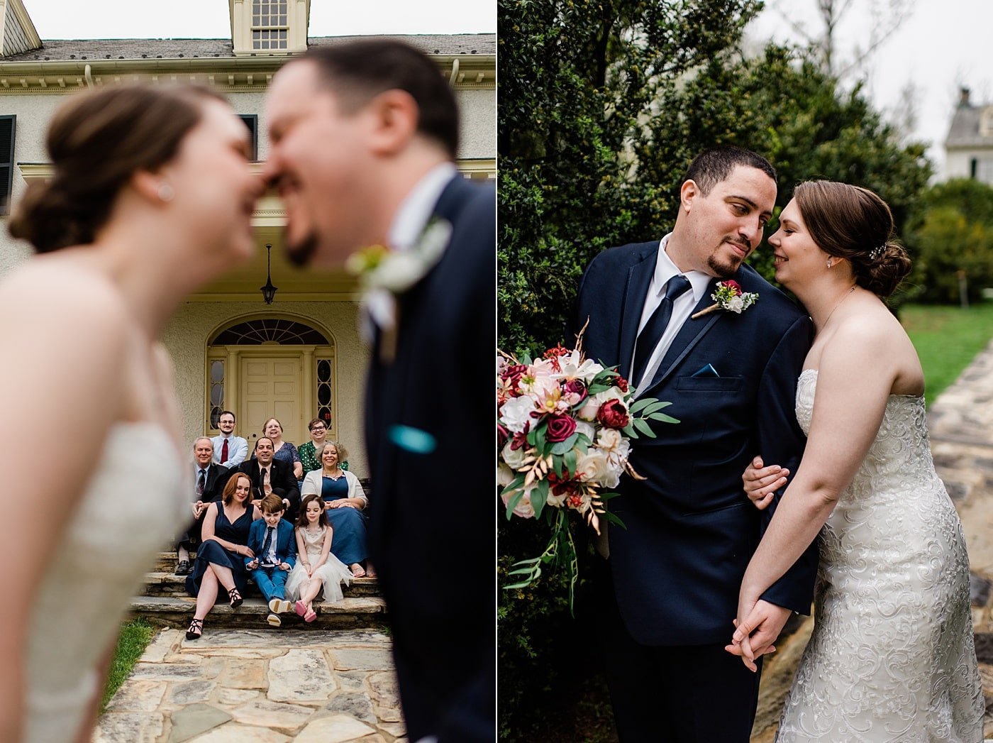 Fall wedding portraits at the Rust Manor House