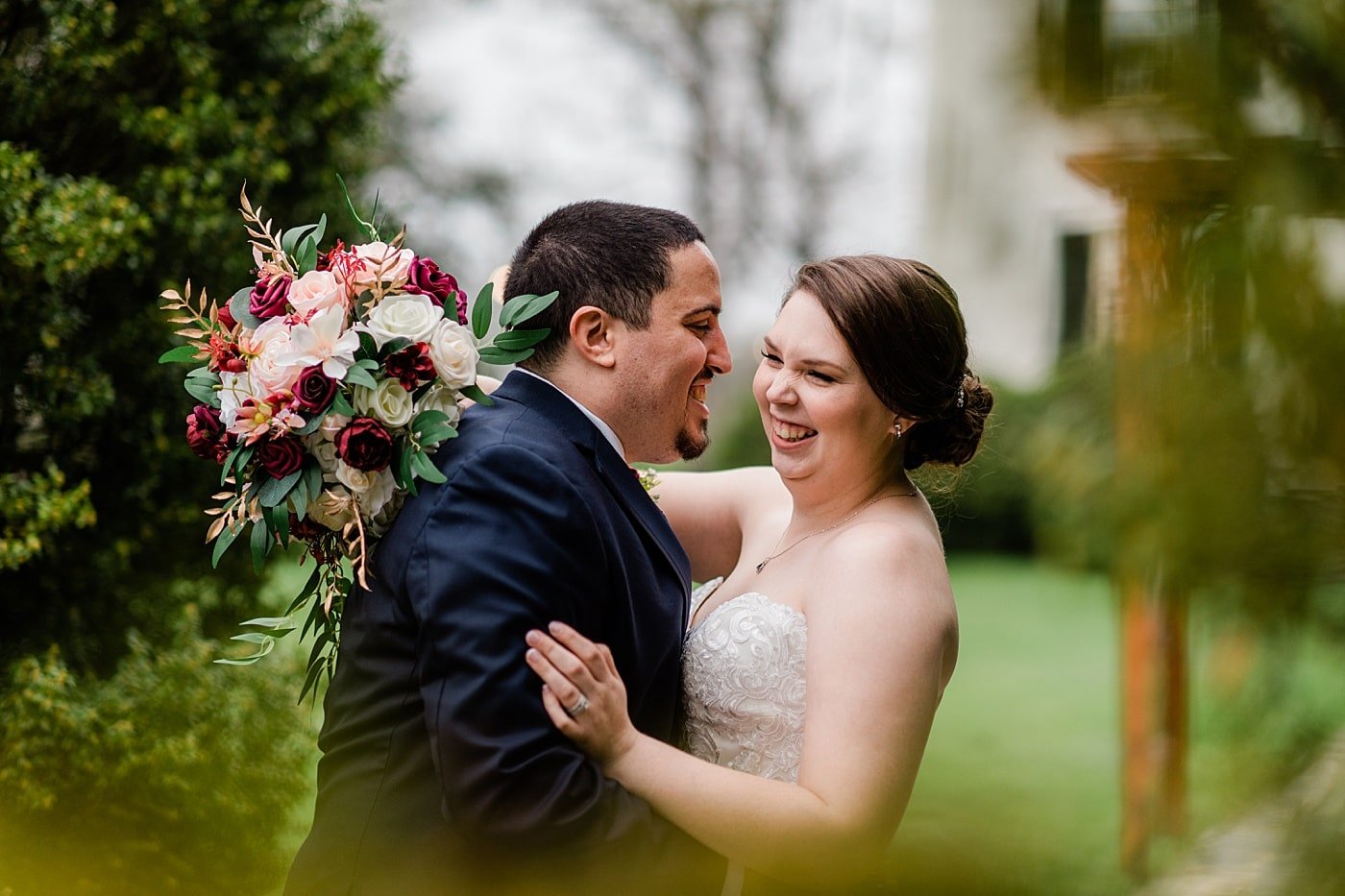 Fall wedding portraits at the Rust Manor House